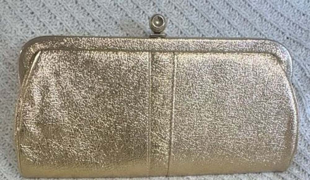 Mid-Century Metallic Kiss-Lock Purse